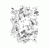 Схема узла: Крепление двигателя для Kawasaki EN650 Vulcan S Café ABS