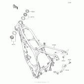 Схема узла: Рама для Kawasaki KX100