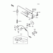 Схема вузла: Котушка запалювання для Kawasaki ZG1000 1000GTR