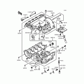 Схема вузла: Картер двигуна для Kawasaki ZX400 ZXR400R