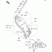 Схема узла: Рама для Kawasaki EX250 ZZR250
