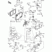 Схема узла: Радиатор (1/2) для Kawasaki ZX600 GPX600R