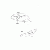 Схема вузла: Decals(black)(c5p) для Kawasaki ER500 ER-5