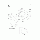 Схема вузла: Side covers для Kawasaki VN1500 VN1500 Drifter