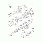 Схема узла: Сцепление для Kawasaki ZX1100 Ninja ZX-11