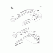 Схема узла: Поворотники для Kawasaki ZR750 ZR-7
