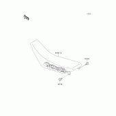 Схема узла: Сиденье для Kawasaki KX125