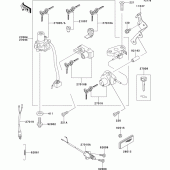 Схема вузла: Замок запалювання для Kawasaki ZX600 ZZ-R600