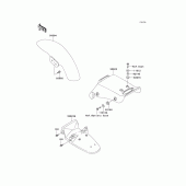 Схема узла: Крыло для Kawasaki EL250 Eliminator 250