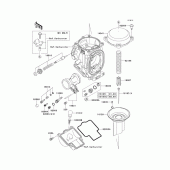 Схема вузла: Комплектуючі карбюратора для Kawasaki ZX1200 ZZR1200
