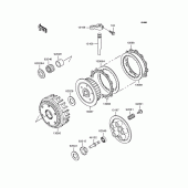 Схема вузла: Зчеплення для Kawasaki ZR400 Zephyr