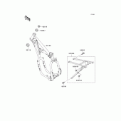 Схема узла: Рама для Kawasaki KX500