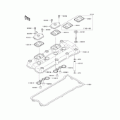 Схема узла: Клапанная крышка для Kawasaki ZX1200 Ninja ZX-12R