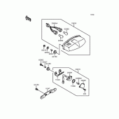 Схема узла: Задний фонарь (Стоп-сигнал) для Kawasaki ZX400 ZXR400