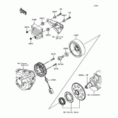 Схема вузла: Генератор та РР для Kawasaki ZX1000 Ninja 1000 ABS