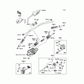 Схема узла: Руль & Пульт управления рулевой для Kawasaki KLZ1000 Versys 1000