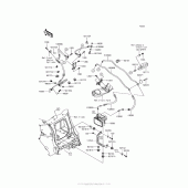 Схема вузла: Brake Piping для Kawasaki ZX1400 Ninja ZX-14R ABS SE