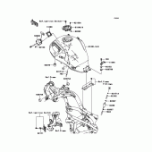 Схема узла: Топливный бак для Kawasaki KLE650 Versys 650