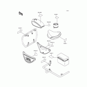 Схема вузла: Інформаційні наклейки для Kawasaki KZ1000 Police