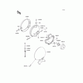 Схема вузла: Headlight(s) для Kawasaki VN800 Vulcan 800 Classic