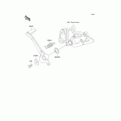 Схема узла: Лапка тормоза для Kawasaki EX500 EX500