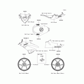 Схема узла: Decals(black)(rcf) для Kawasaki ZX600 Ninja ZX-6R