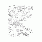 Схема вузла: Front bevel gear(1/3) для Kawasaki VN1500 Vulcan 1500 Classic FI