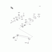 Схема вузла: Перемикач передач для Kawasaki KMX125