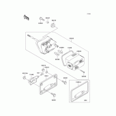 Схема узла: Taillight(s) для Kawasaki VN1500 Vulcan 1500 Classic