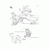 Схема вузла: Side covers для Kawasaki VN1600 Vulcan 1600 Classic