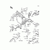 Схема вузла: Батарейний відсік для Kawasaki ZR1100 Zephyr 1100RS