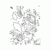 Схема вузла: Кришка двигуна для Kawasaki KLX250 D-Tracker