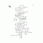 Схема вузла: Вимірювальний прилад Kawasaki EJ650 W650