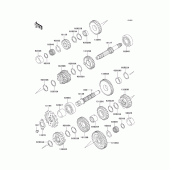 Схема узла: Трансмиссия для Kawasaki EX250 Ninja 250