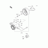 Схема узла: Генератор для Kawasaki BR125 Bajaj Wind