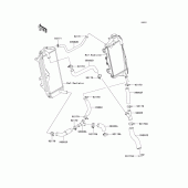 Схема вузла: Water pipe для Kawasaki KX450 KX450F