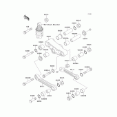 Схема вузла: Підвіска для Kawasaki EX500 GPZ500