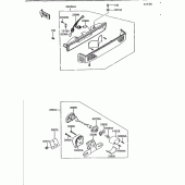 Схема вузла: Задній ліхтар (Стоп-сигнал) для Kawasaki ZG1200 Voyager XII