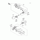 Схема вузла: Поворотники для Kawasaki VN750 Vulcan 750