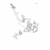 Схема вузла: Brake pedal/torque link для Kawasaki ZG1200 Voyager XII