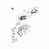 Схема вузла: Приладова панель для Kawasaki EX250 Ninja 250