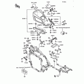 Схема вузла: Ящик акумуляторної батареї (Zg1200-b8/b9) для Kawasaki ZG1200 Voyager XII