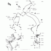 Схема вузла: Brake Piping для Kawasaki KLZ1000 Versys 1000 LT