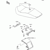 Схема вузла: Сидіння для Kawasaki ZX1100 ZZ-R1100