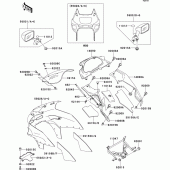 Схема вузла: Cowling(1/2) для Kawasaki ZX600 ZZ-R600