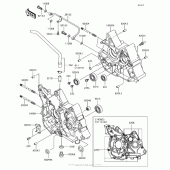 Схема вузла: Картер двигуна для Kawasaki BR125 Z125 Pro KRT Edition