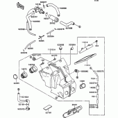 Схема вузла: Air cleaner(1/2) для Kawasaki ZX750 ZXR750