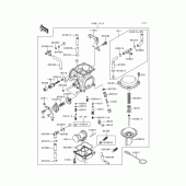 Схема узла: Карбюратор(1/3) для Kawasaki KL650 KLR650