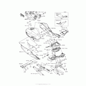 Схема вузла: Side Covers/chain Cover для Kawasaki BR250 Z250SL ABS