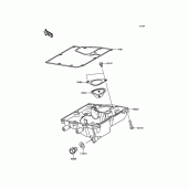 Схема вузла: Oil Pan для Kawasaki EN650 Vulcan S